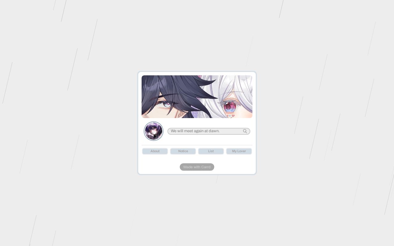 Carrd profile picture for @venetian
